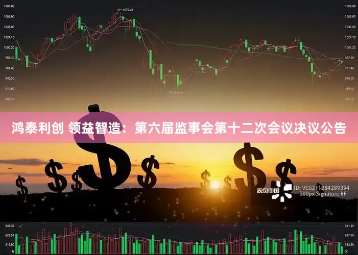 鸿泰利创 领益智造：第六届监事会第十二次会议决议公告