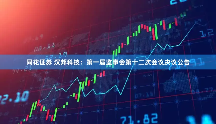 同花证券 汉邦科技：第一届监事会第十二次会议决议公告