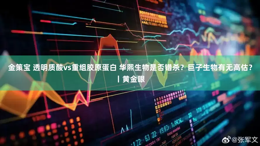 金策宝 透明质酸vs重组胶原蛋白 华熙生物是否错杀？巨子生物有无高估？丨黄金眼