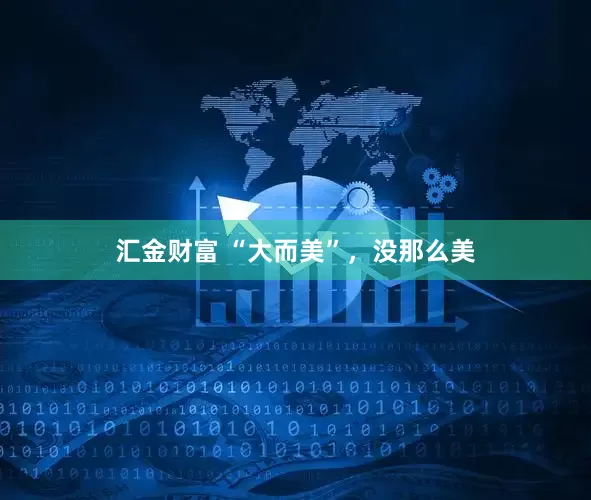 汇金财富 “大而美”，没那么美